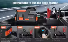 ProToolMode™ 26800mAh Car Jump Starter Power Bank Portable Air Compressor Inflator Pump Power Station 4250A Battery Starter Auto Booster
